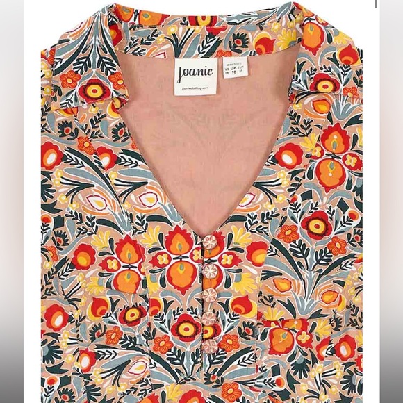 Joanie Clothing Josephine Dress 40’s 70’s Art Nouveau with Pockets - Picture 3 of 5